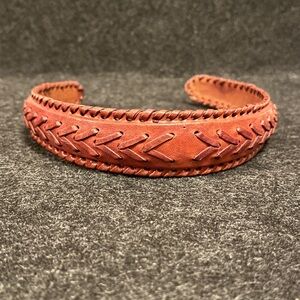 Handcrafted Brown Leather Headband